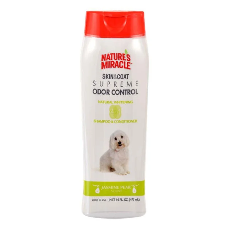 - Precautions for using pet toysNatures Miracle Supreme Odor Control Natural Whitening Shampoo Plus Conditioner 16oz