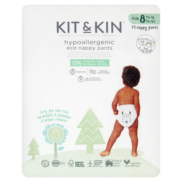 - Cat stress soothing sprayKit & Kin Eco Nappy Pants Size 8   14 per pack