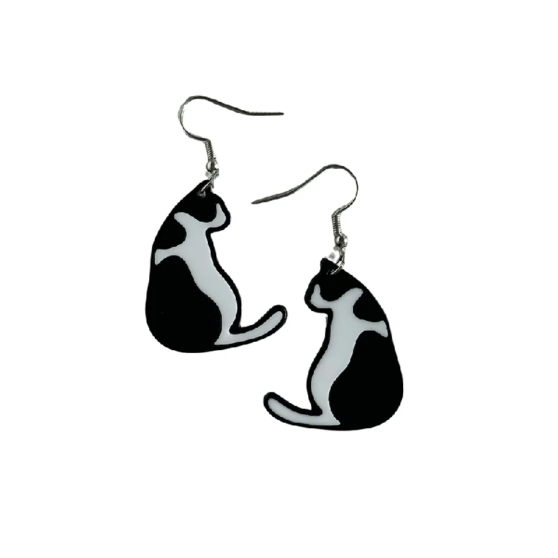 - Durable nylon dog leash wholesalePop Simple Cat Earrings Black and White