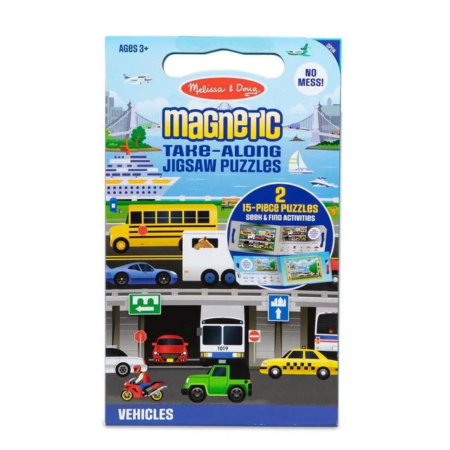 - Organic cotton dog bibsMelissa & Doug Take Along Magnetic Jigsaw Puzzles - Vehicles