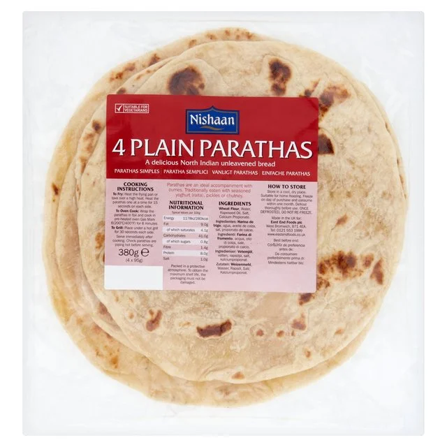 - Natural latex pet mattressNishaan 4 Plain Parathas   380g