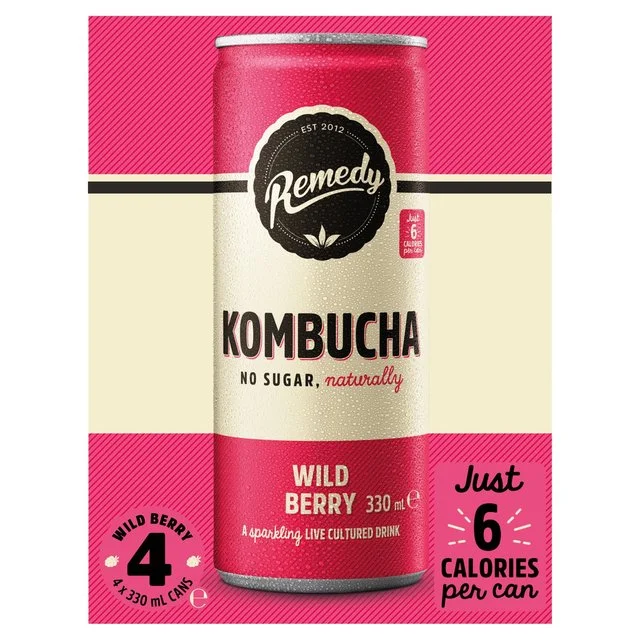 - Organic cotton dog bibsRemedy Kombucha Wild Berry Multipack   4 x 330ml