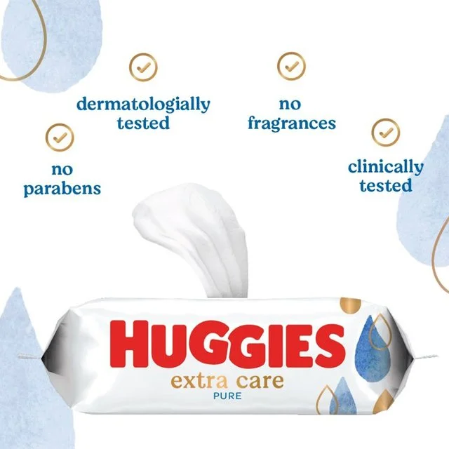 - ​​Christmas pet Christmas clothingHuggies Extra Care Sensitive 99% Water Baby Wipes Jumbo Pack   12 x 56 per pack