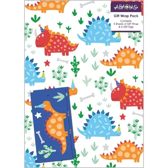 - Dog disposable foam shower gelDinosaur Gift Wrap Sheets & Tags   2 per pack