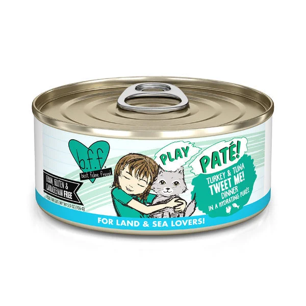    - Cat food for pregnant and nursing cats  Weruva B.F.F. PLAY PATÉ! Turkey & Tuna Tweet Me! Cat Food