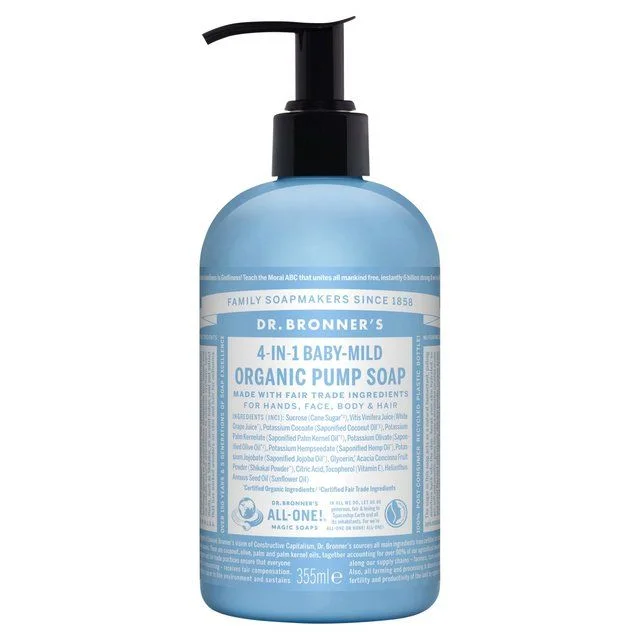  -Splash-proof food bowl AND Anti-choking slow food bowlDr. Bronner's Unscented Organic Baby Sugar Pump Soap    355ml