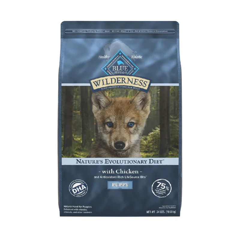 - Dog food helps the digestive systemBlue Buffalo Wilderness High Protein Natural Chicken Puppy Dry Dog Food