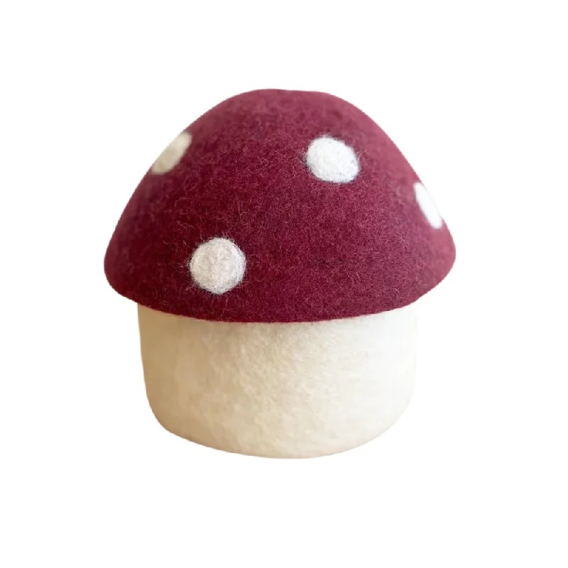 - Automatic temperature adjustment cat bedFelt Toadstool Basket with Lid Large Mulberry