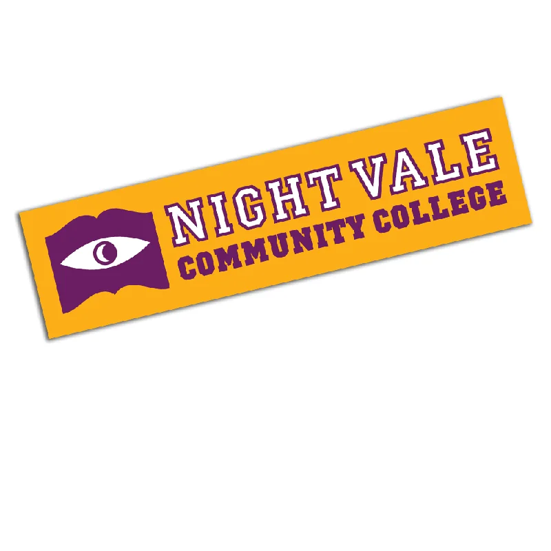 - Cat hair ball removal and hair removal creamNight Vale Community College Bumper Sticker