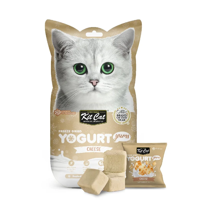    - Grain-free cat food recommendations  Kit Cat Freeze Dried Yogurt Yums Cat Treat - Cheese (10pcs)