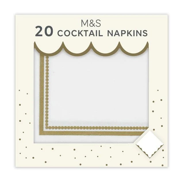 - Rabbit grass rack to prevent waste food boxM&S White & Gold Paper Cocktail Napkins   20 per pack