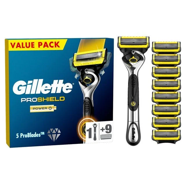 - Foldable and portable cat bagGillette ProShield Power Razor + 8 Razor Blades Pack