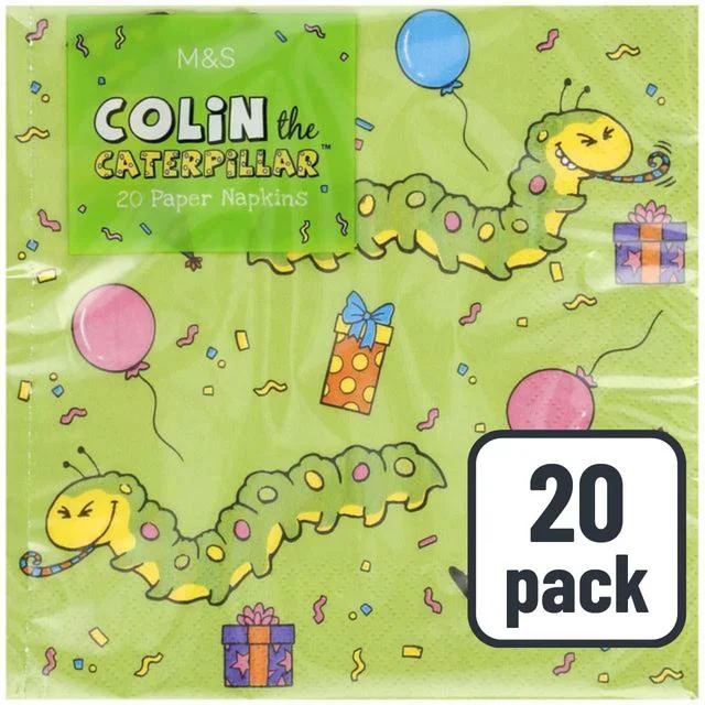 - Remote interactive pet feederM&S Colin & Connie Caterpillars Napkins   20 per pack