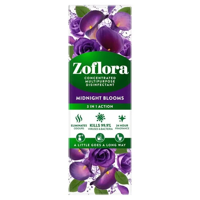 - Pet stroller can be taken on the planeZoflora Concentrated Disinfectant Midnight Blooms   250ml