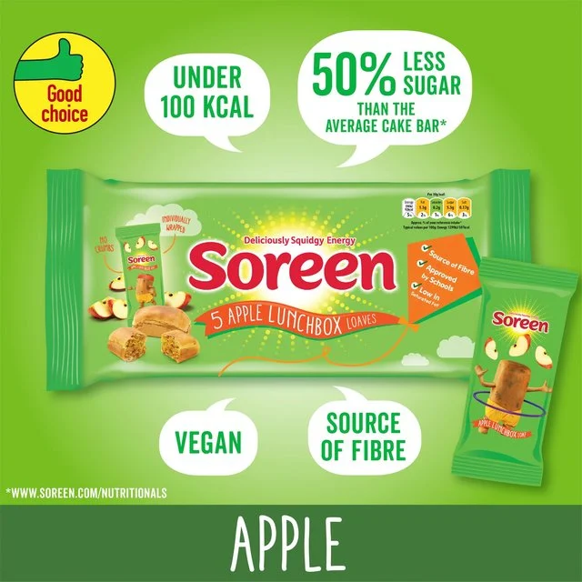  -Anti-scratch sofa protective coverSoreen 5 Individual Apple Lunchbox Loaves   5 x 30g