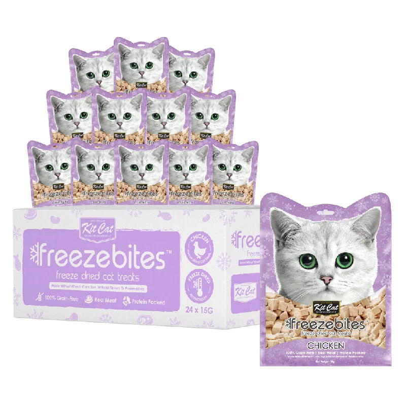    - Kitten food  [CTN OF 24] Kit Cat Freeze Bites Cat Treat - Chicken (15g)