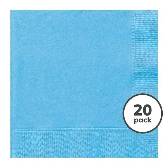 - Car dog seat beltBaby Blue 2 Ply Paper Party Napkins   20 per pack