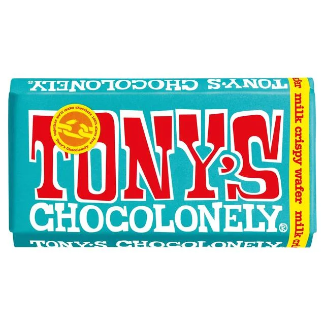 Pet ProductsTony's Chocolonely Milk Crispy Wafer   180g