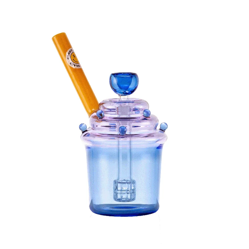 ---Goody Glass - Blueberry Cupcake Bubbler