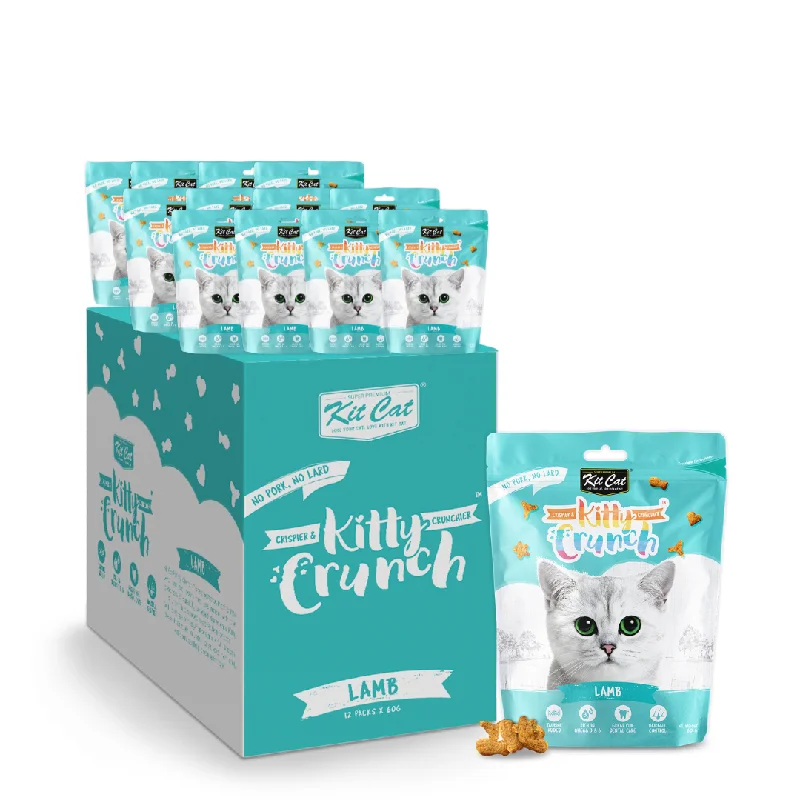 6. **Special Needs**  [CTN OF 12] Kit Cat Kitty Crunch Cat Treat - Lamb (12x60g)