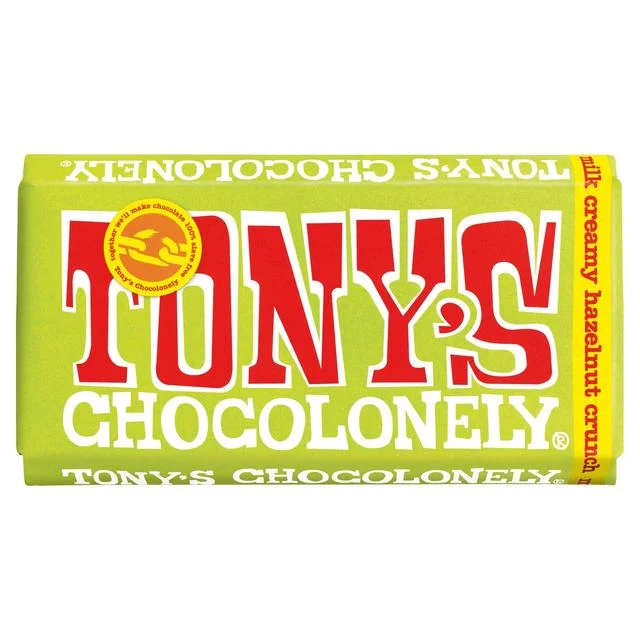 ---Tony's Chocolonely Milk Creamy Hazelnut Crunch   180g