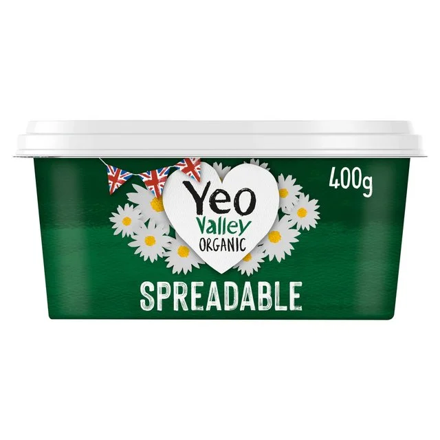 - Organic cotton dog bibsYeo Valley Organic Spreadable Blend of Butter and Rapeseed Oil   400g