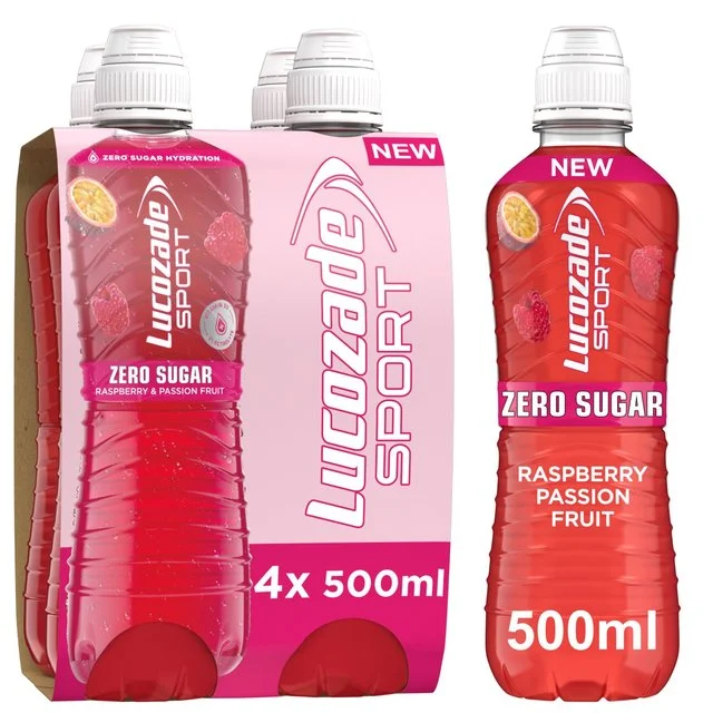 ---Lucozade Sport Drink Zero Sugar Berry   4 x 500ml