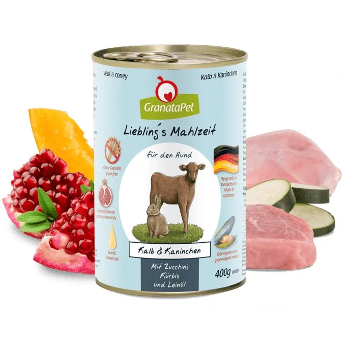 ---GRANATAPET Dog Lieblings Mahlzeit Veal & Coney