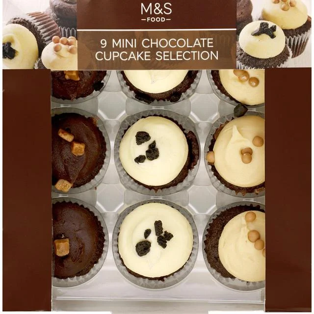 - Dog disposable foam shower gelM&S Mini Chocolate Cupcake Selection   9 per pack