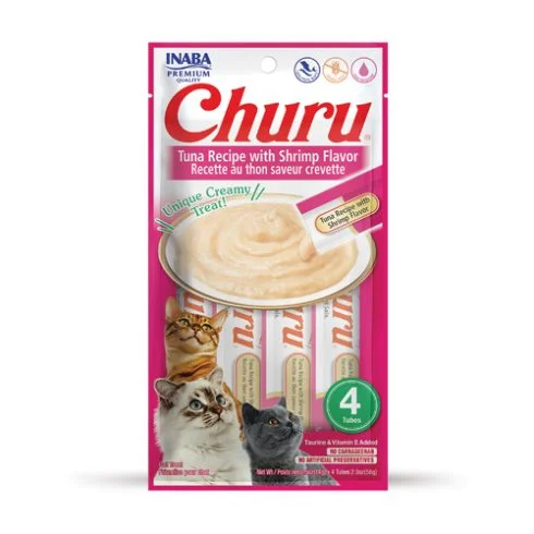    - Cat food for dental health  Inaba Churu Tuna Recipe with Shrimp Flavor Cat Treat