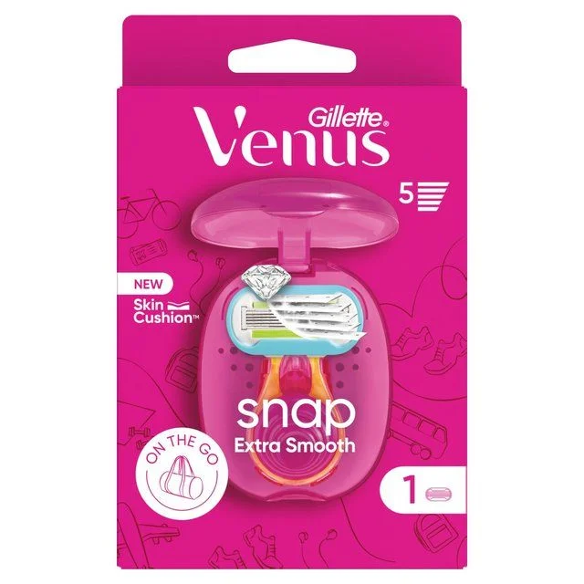 - Foldable and portable cat bagGillette Venus Snap Extra Smooth Razor On-The-Go Pink