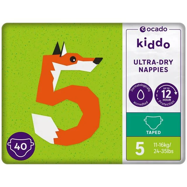 - Pet stroller can be taken on the planeOcado Kiddo Ultra-Dry Nappies Size 5 (11-16kg)   40 per pack