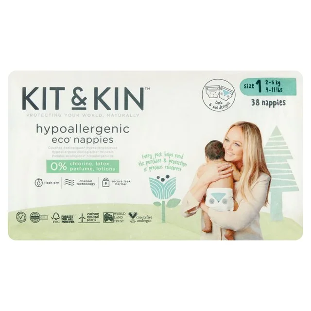 - Remote interactive pet feederKit & Kin Eco Nappies Size 1 (2-5kg)   38 per pack