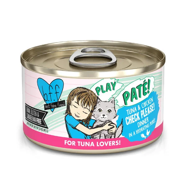    - Royal Canin cat food recommendations  Weruva B.F.F. PLAY PATÉ! Check Please! Tuna & Chicken Dinner in a Hydrating Purée Cat Food