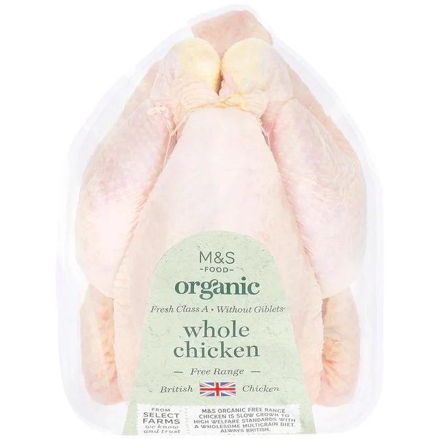  -Splash-proof food bowl AND Anti-choking slow food bowlM&S Organic Free Range Whole Chicken   Typically: 1.8kg