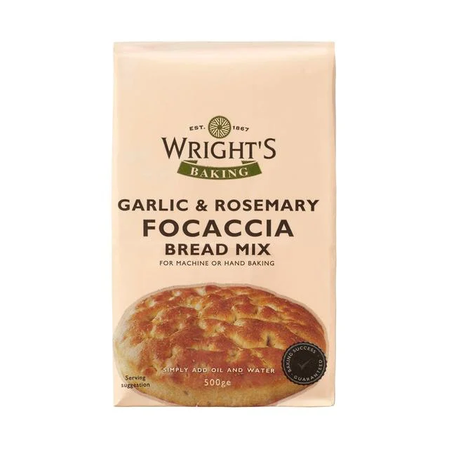 - Cat stress soothing sprayWright's Garlic & Rosemary Focaccia Bread Mix   500g