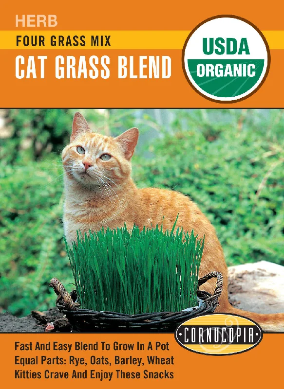 - Automatic induction pet water dispenser'Four Grass Mix' Organic Cat Grass Blend