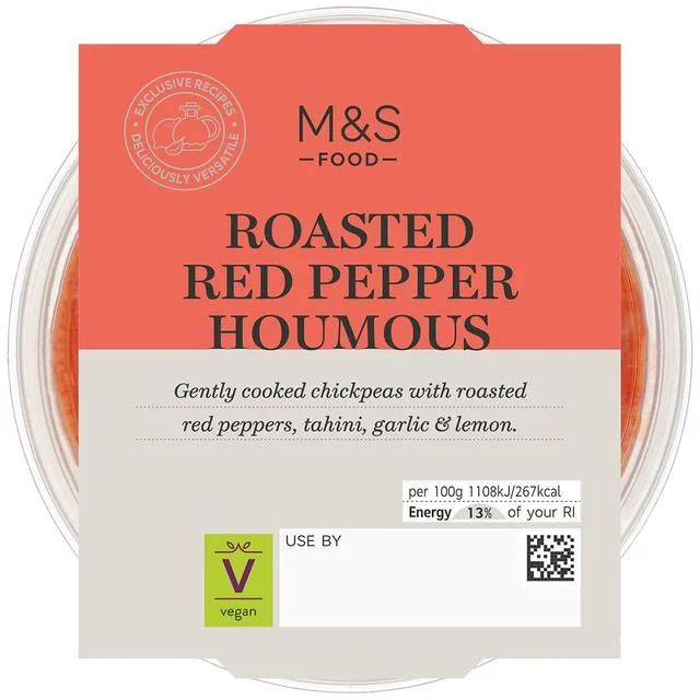 - Degradable pet feces bagM&S Roasted Red Pepper Houmous   200g