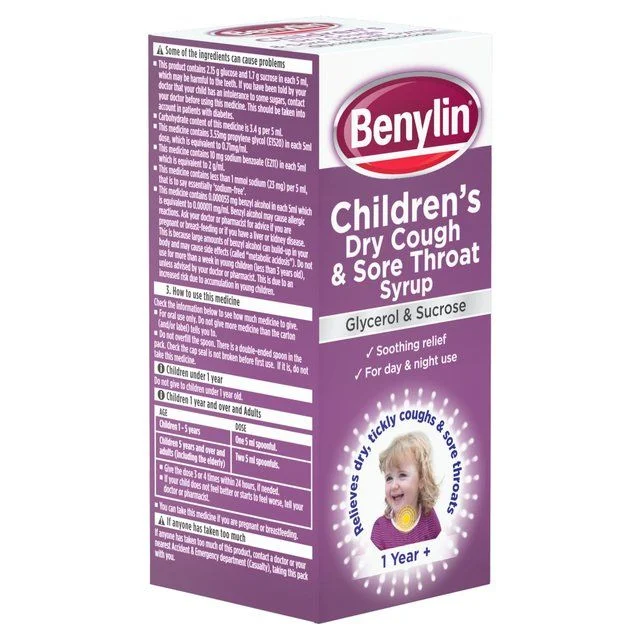 - Remote interactive pet feederBenylin Childrens Dry Cough & Sore Throat Syrup Blackcurrant   125ml