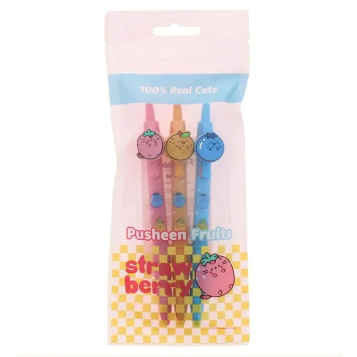 - ​​Christmas pet Christmas clothingPusheen Fruits Pen Set of 3