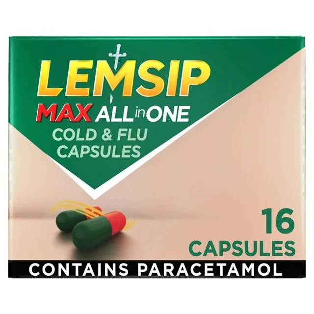 - Elderly dog ​​joint care mattressLemsip Max All in OneCapsules Cold Flu Sore Throat   16 per pack