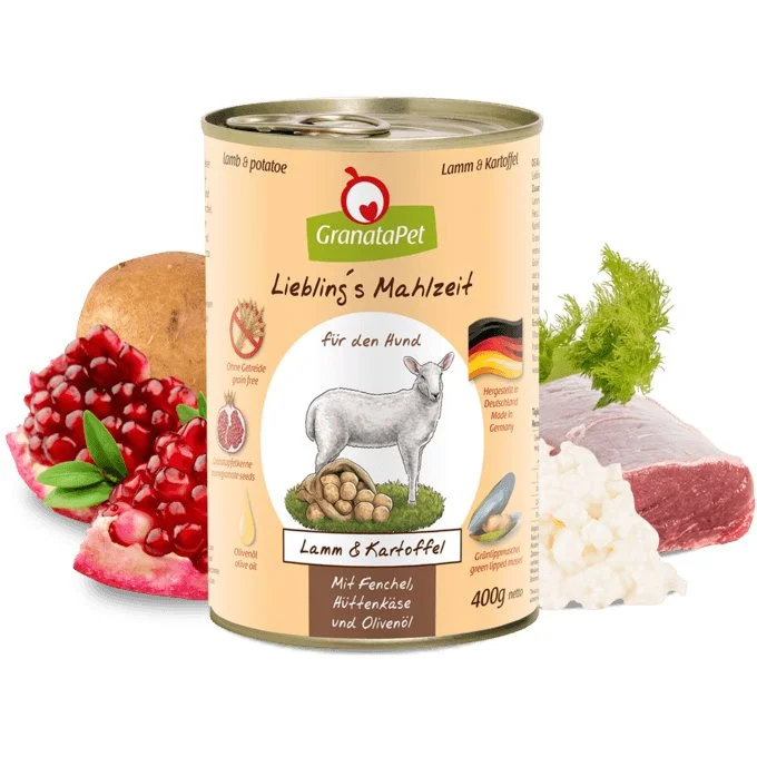 - Postoperative pet anti-licking Elizabethan collarGRANATAPET Dog Lieblings Mahlzeit Lamb & Potato