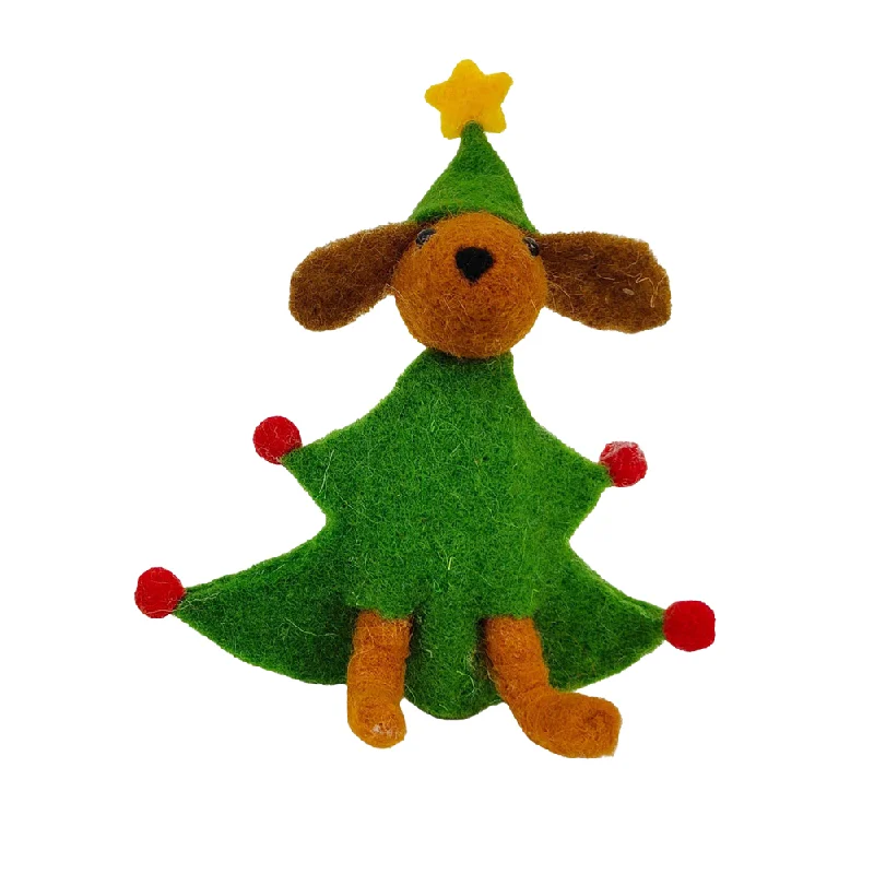 - Winter dog thick down jacketChristmas Decoration Dog Dressed As Tree Assorted