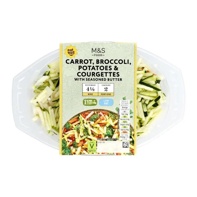 - Remote interactive pet feederM&S Carrot Broccoli Potatoes & Courgettes with Seasoned Butter   315g