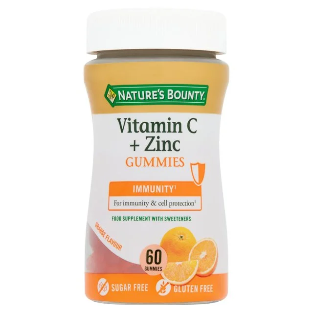 - Air box TSA certified check-inNature's Bounty Orange Vitamin C + Zinc Supplement Gummies    60 per pack