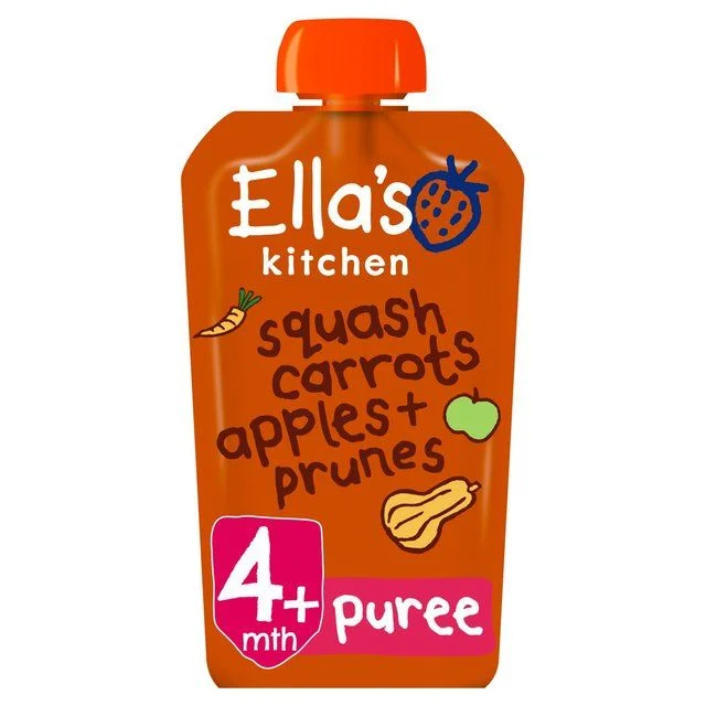 - Degradable pet feces bagElla's Kitchen Squash Carrots Apples + Prunes Baby Food Pouch 4+ Months   120g