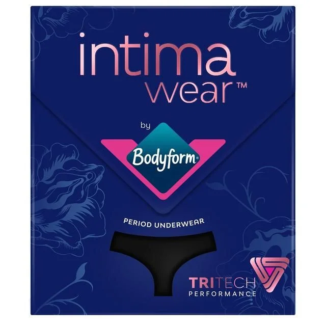 ---Bodyform Intimawear Bikini Period Pants Washable Underwear Black