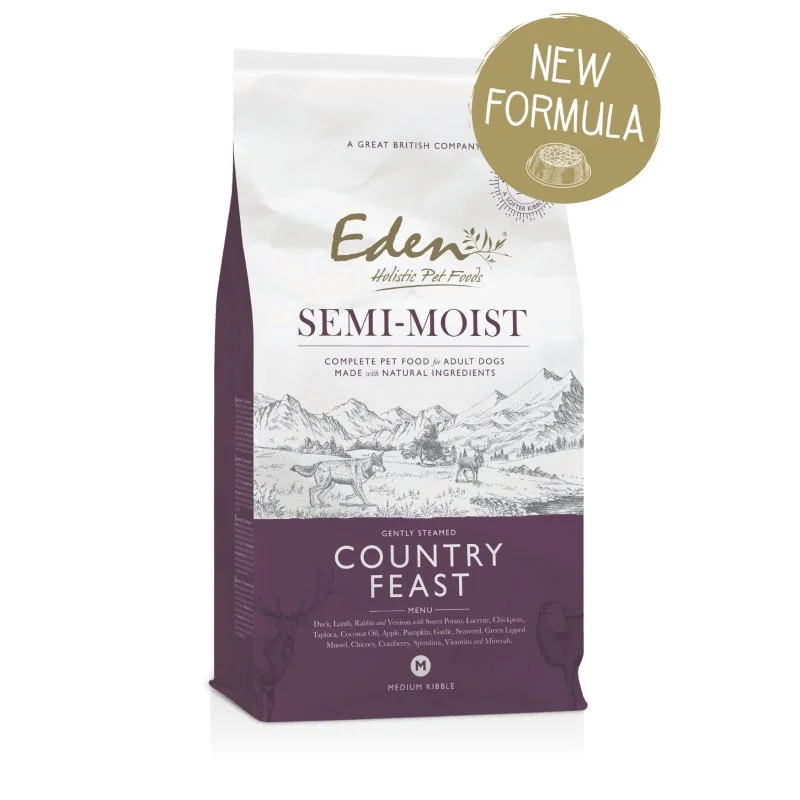 - Pet monitor with cameraEDEN Dog Semi-Moist Country Feast 2kg