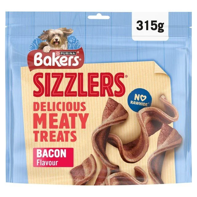 - Winter warm clothes for short-haired dogsBakers Sizzlers Bacon and Cheese Dog Treats   315g