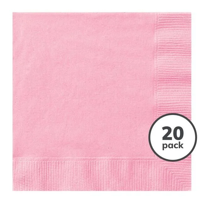 - Foldable and portable cat bagBaby Pink 2 Ply Paper Party Napkins   20 per pack